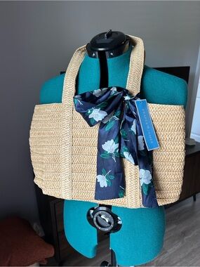Draper James straw tote